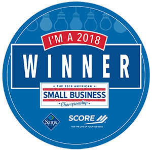 I'm a 2018 Winner The 2018 American Small Business Championship